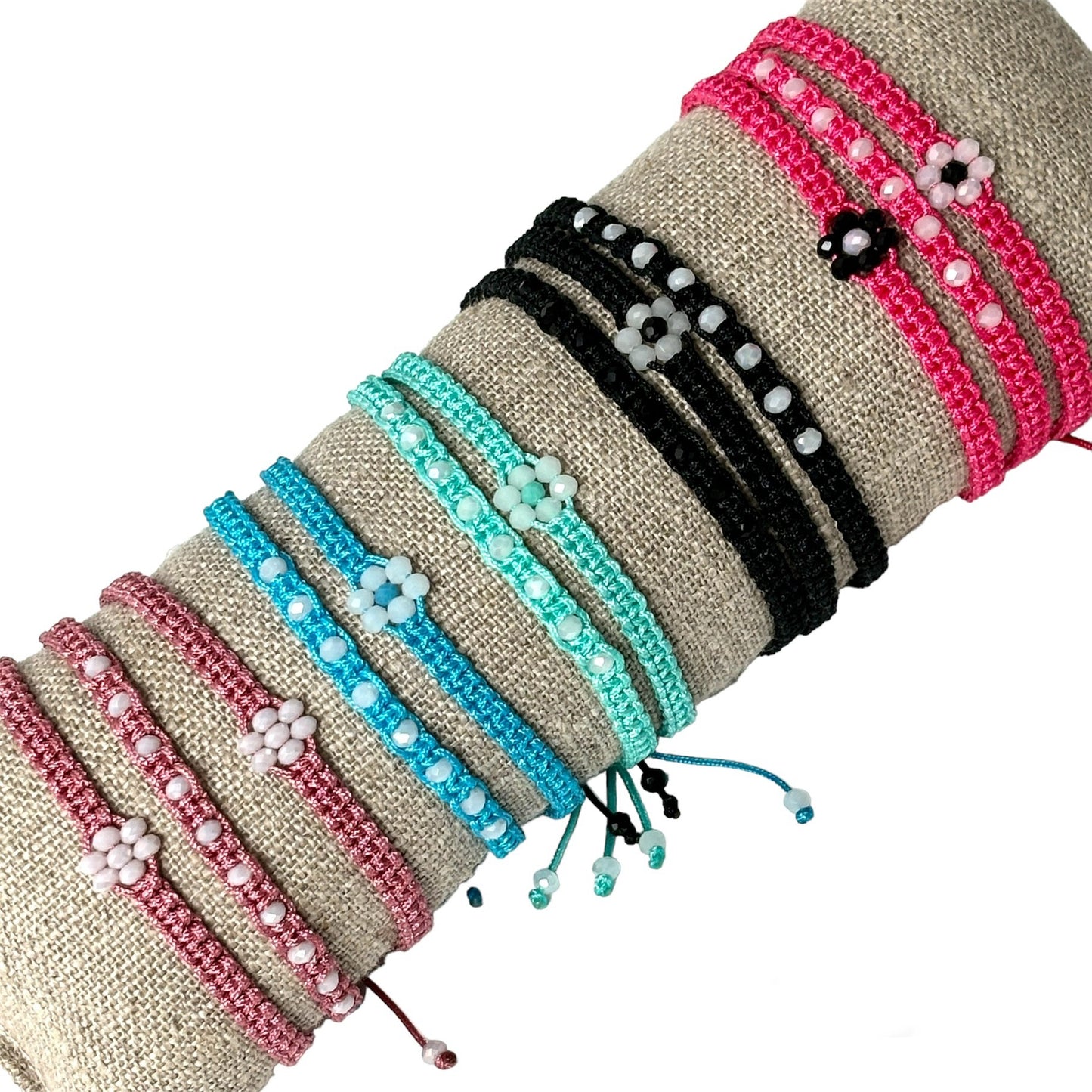 Bracelet estival facettes