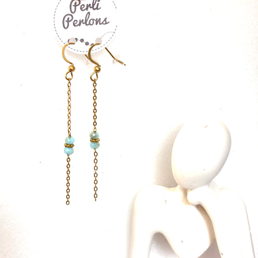 Boucles facettes pendantes