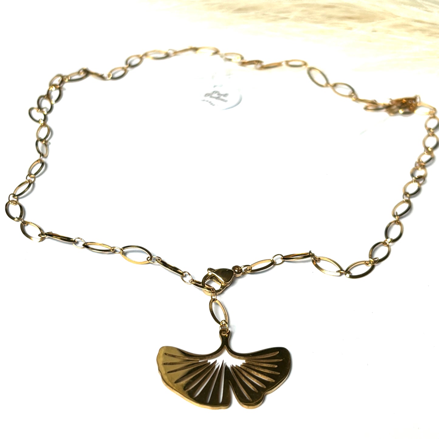 Collier cravate Ginkgo