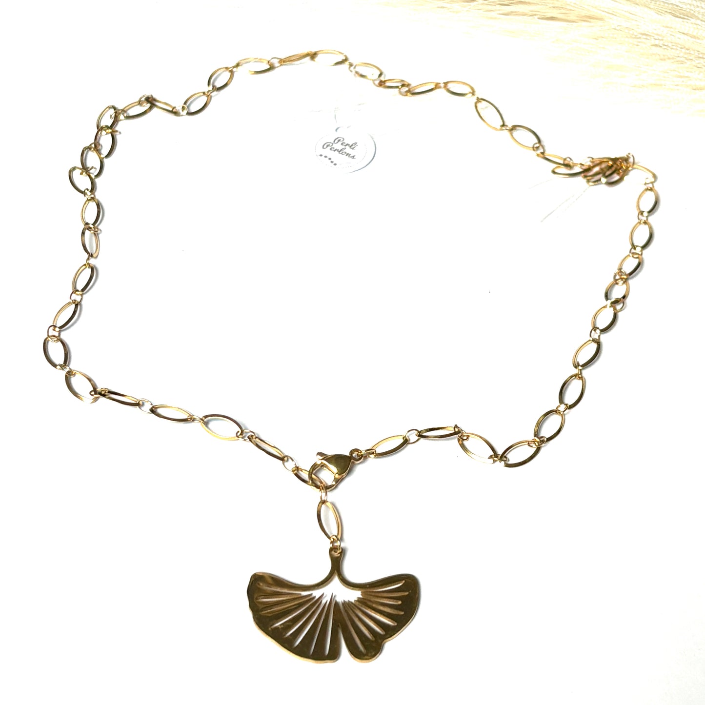 Collier cravate Ginkgo